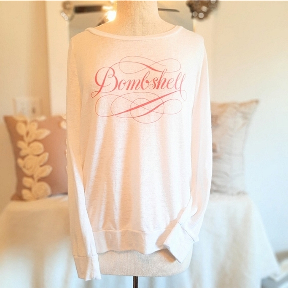 Victoria's Secret Bombshell Lounge Cozy Comfy Slouchy Blouse